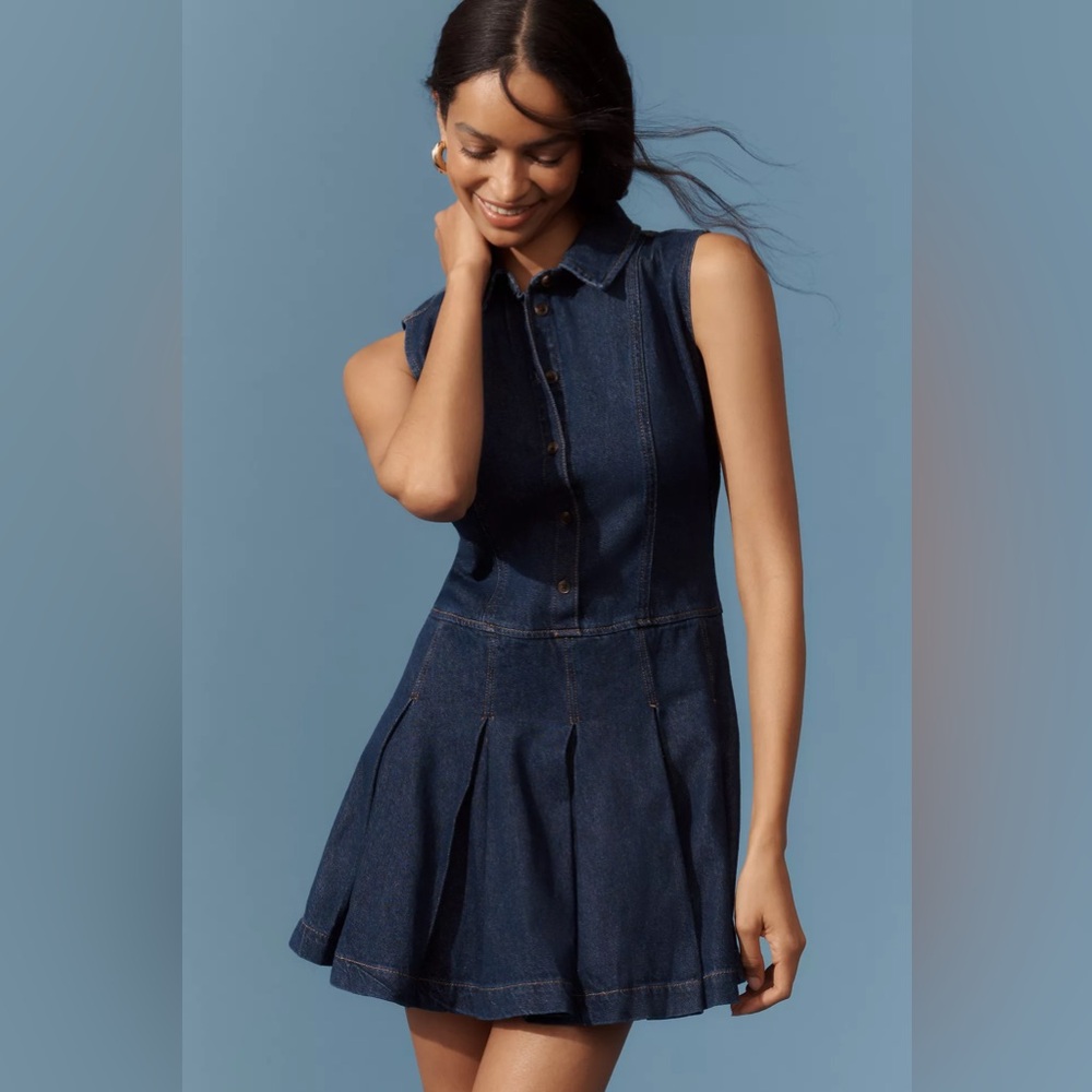 NWT Reformation Arella Denim Mini Dress
Sleeveless Size 10